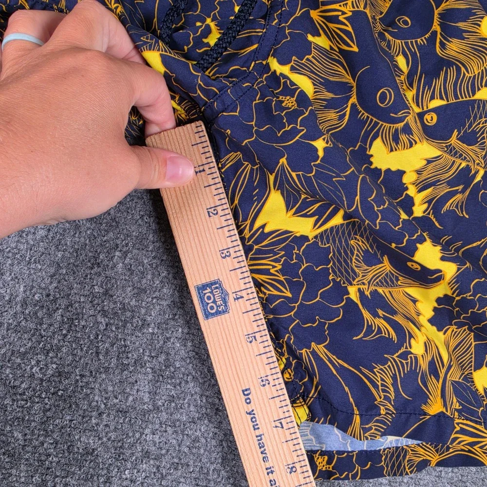 Vilebrequin Moorea Swim Trunks Mens 5XL Blue Yellow Fish MONC1B05 105